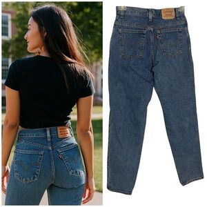 Vintage Levi's Jeans 550 Straight Leg High Waist Mom Made in 2004 Y2K LONG Tall